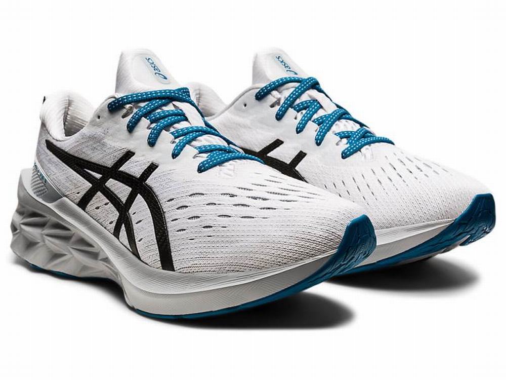 Asics NOVABLAST 2 Futócipő Férfi Fekete Fehér | 835240-AZK