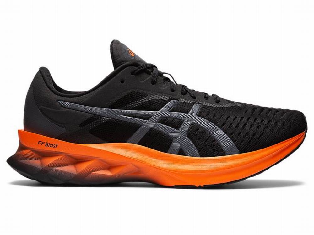 Asics NOVABLAST Futócipő Férfi Fekete Szürke | 615907-IEW