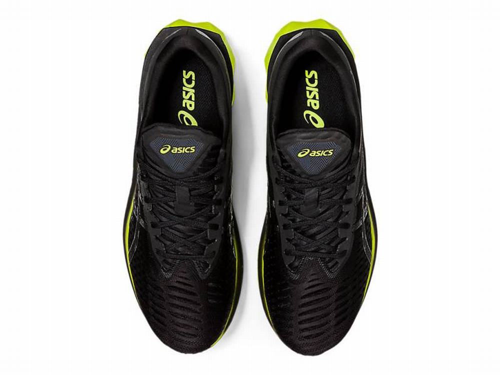 Asics NOVABLAST Futócipő Férfi Fekete Világos Zöld | 714693-GAW