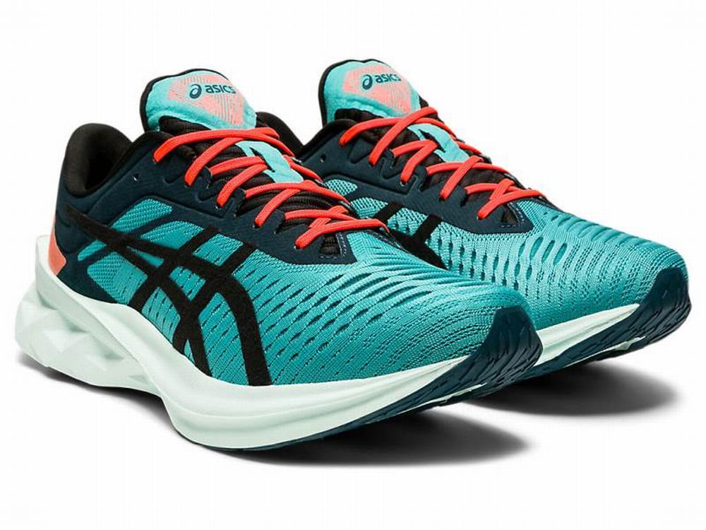 Asics NOVABLAST SPS Utcai Cipő Férfi Fekete Kék | 689235-RYF