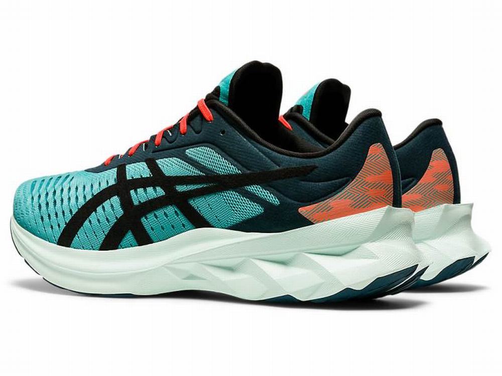 Asics NOVABLAST SPS Utcai Cipő Férfi Fekete Kék | 689235-RYF