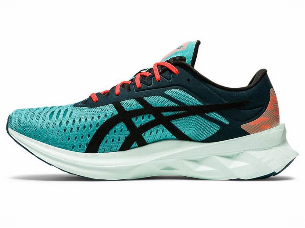 Asics NOVABLAST SPS Utcai Cipő Férfi Fekete Kék | 689235-RYF