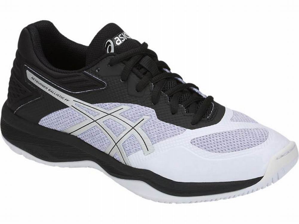 Asics Netburner Ballistic FF Röplabda Cipő Női Fekete Fehér | 634971-LGV