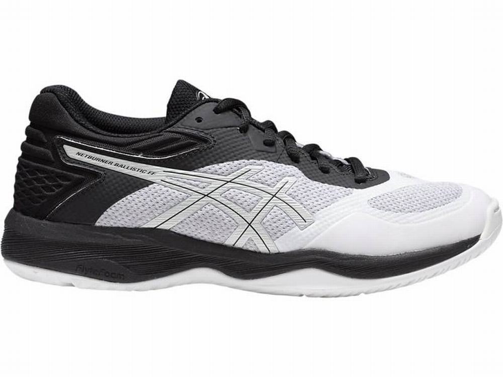 Asics Netburner Ballistic FF Röplabda Cipő Női Fekete Fehér | 634971-LGV