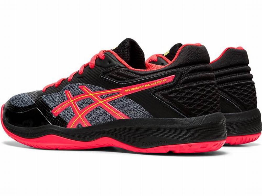 Asics Netburner Ballistic FF Röplabda Cipő Női Fekete Rózsaszín | 810749-GVZ