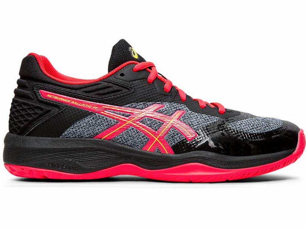 Asics Netburner Ballistic FF Röplabda Cipő Női Fekete Rózsaszín | 810749-GVZ