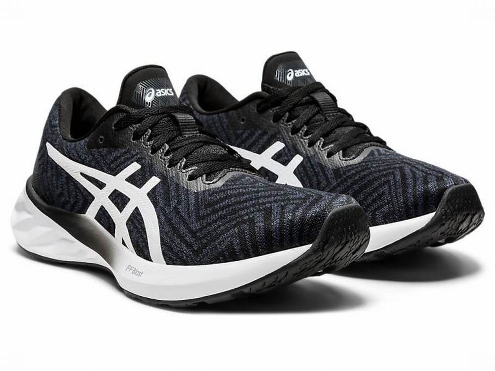 Asics ROADBLAST Futócipő Női Fekete Fehér | 872065-CWK