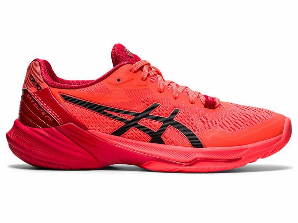 Asics SKY ELITE FF 2 TOKYO Röplabda Cipő Női Narancssárga Piros Fekete | 538706-GFS