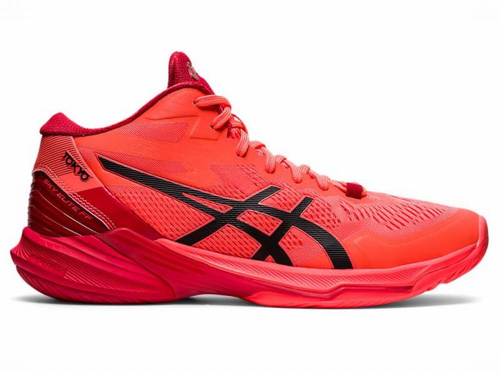 Asics Roplabda Cipo Ferfi Webshop Hungary SKY ELITE FF MT 2 TOKYO Narancssarga Piros Fekete