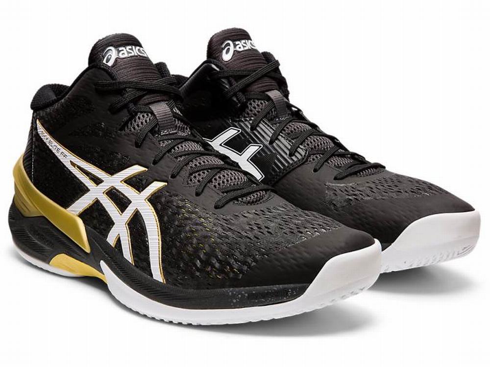 Asics SKY ELITE FF MT Röplabda Cipő Férfi Fekete Fehér | 298735-MPN