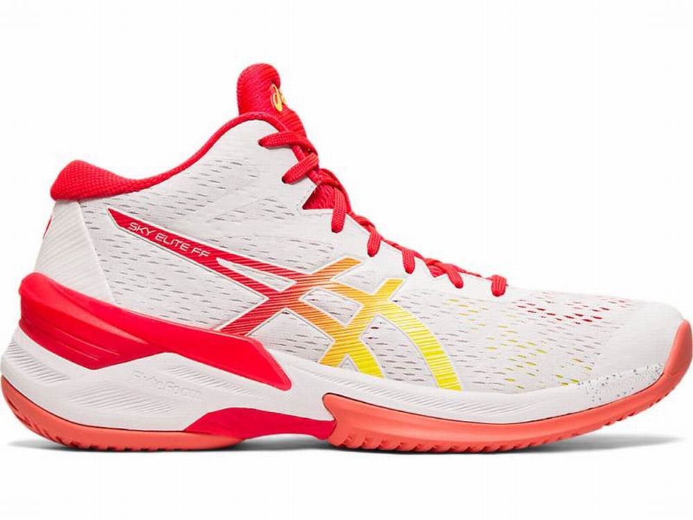 Asics SKY ELITE FF MT Röplabda Cipő Női Fehér Rózsaszín | 270436-ZCW