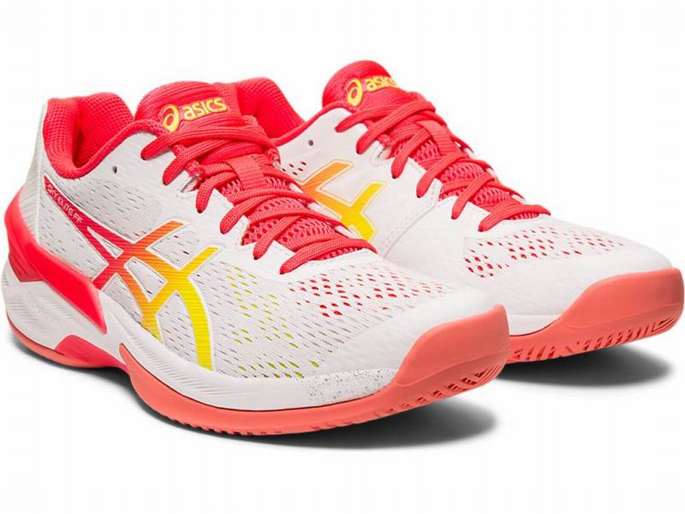 Asics SKY ELITE FF Röplabda Cipő Női Fehér Rózsaszín | 687514-OWK