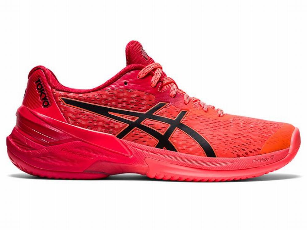 Asics SKY ELITE FF TOKYO Röplabda Cipő Női Narancssárga Piros Fekete | 018639-AQZ