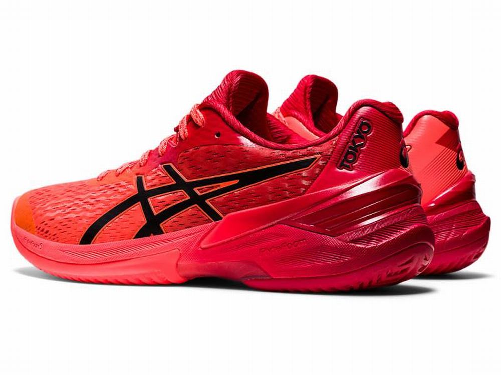 Asics SKY ELITE FF TOKYO Röplabda Cipő Női Narancssárga Piros Fekete | 018639-AQZ