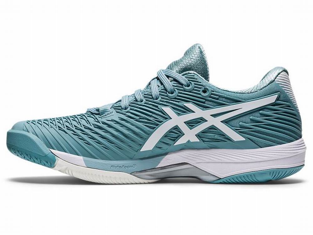 Asics SOLUTION SPEED FF 2 Teniszcipő Női Fehér Kék | 517038-YEN