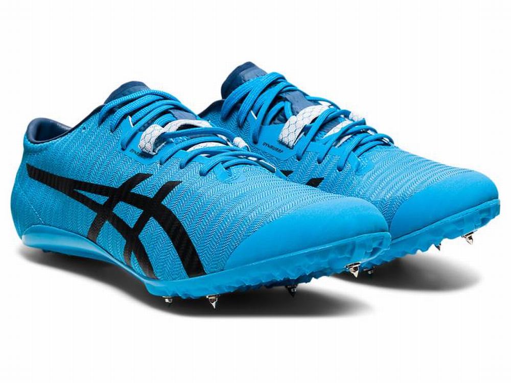 Asics SONICSPRINT ELITE 2 Track Cipő Férfi Fekete Világos Türkiz | 146953-TLI