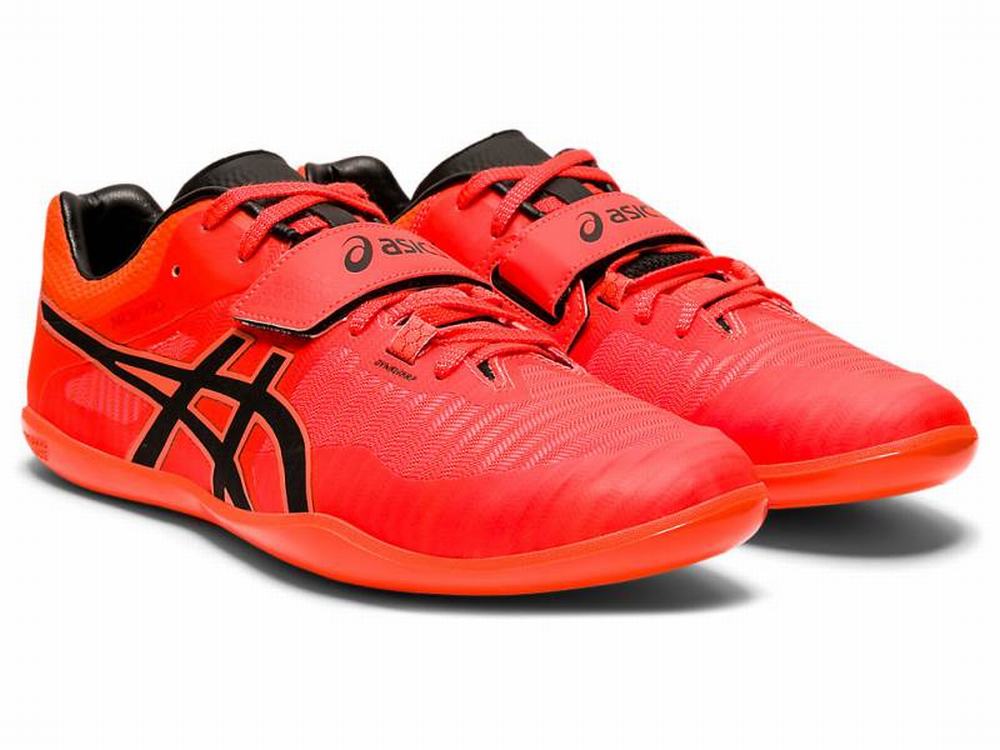 Asics THROW PRO 2 Track Cipő Férfi Narancssárga Fekete Piros | 710456-SNI