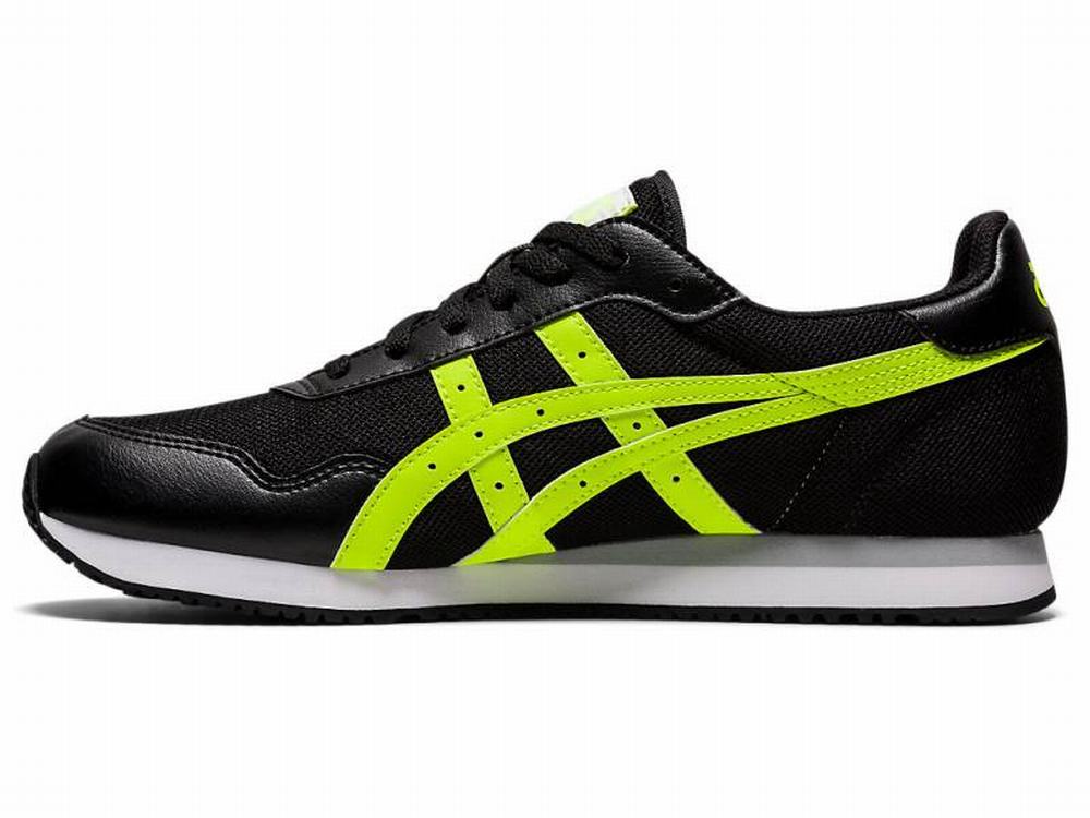 Asics TIGER RUNNER Utcai Cipő Férfi Fekete Zöld | 576021-JMR