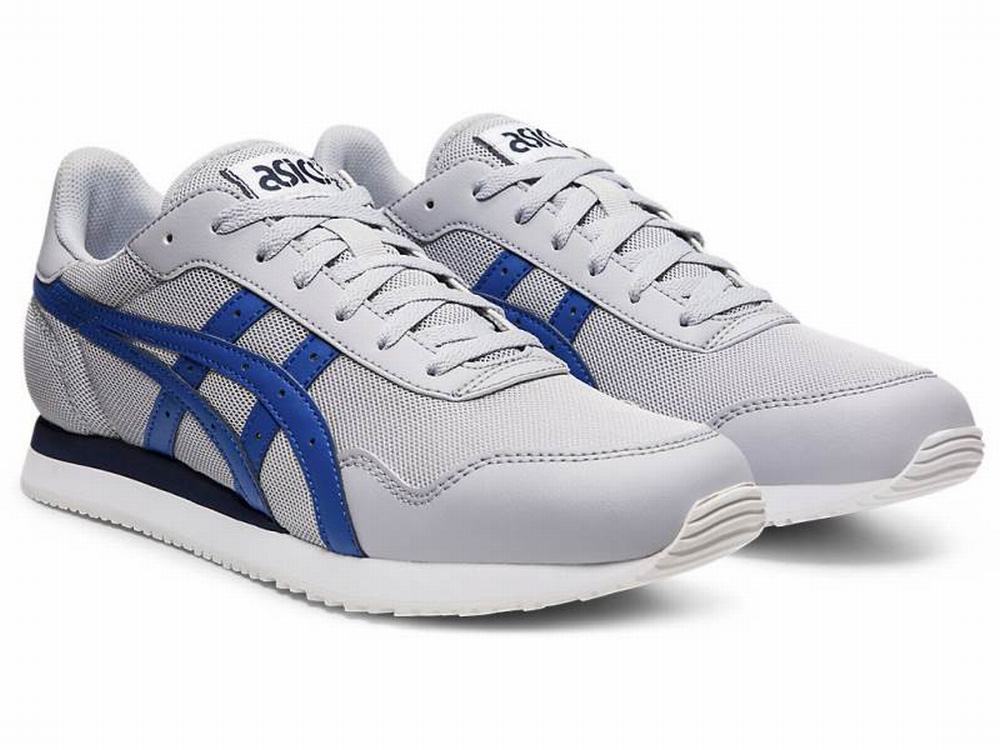 Asics TIGER RUNNER Utcai Cipő Férfi Szürke Kék | 342957-XOD