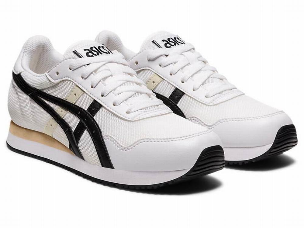 Asics TIGER RUNNER Utcai Cipő Női Fekete Fehér | 365924-AZT