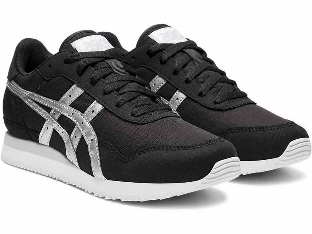 Asics TIGER RUNNER Utcai Cipő Női Fekete Titán | 570829-ZKY