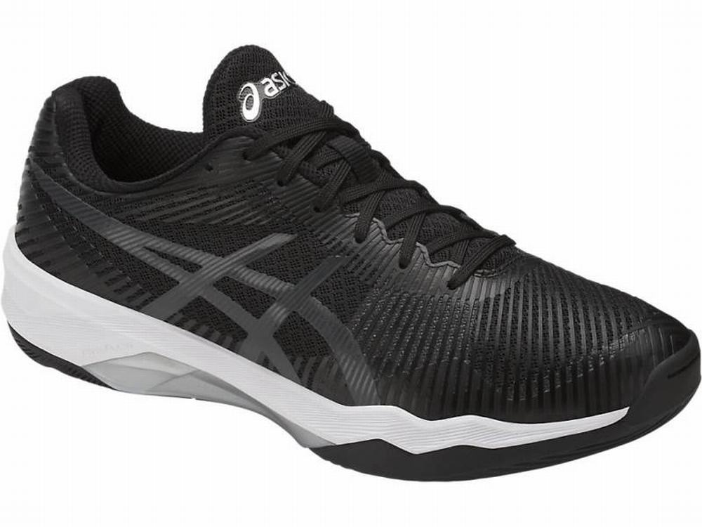 Asics Volley Elite FF Röplabda Cipő Női Fekete Fehér Sötétszürke | 087935-KMB