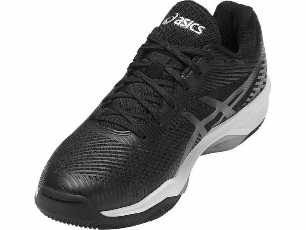 Asics Volley Elite FF Röplabda Cipő Női Fekete Fehér Sötétszürke | 087935-KMB