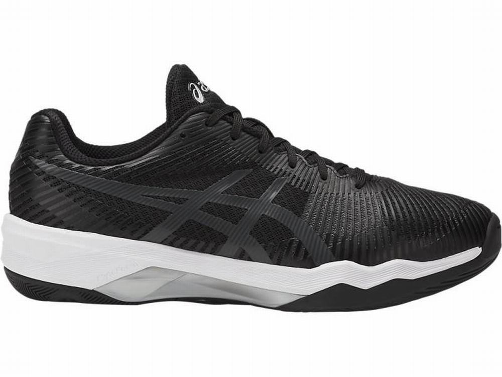 Asics Volley Elite FF Röplabda Cipő Női Fekete Fehér Sötétszürke | 087935-KMB